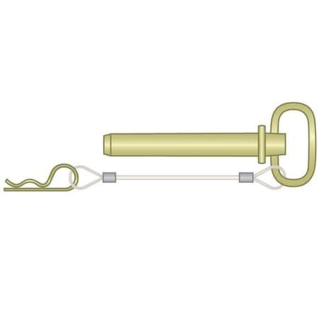 Itw Hitch Pin 3/4 x 6-1/4 Sqr w/Lyrd & Clip HPLN-0750-6250S/B